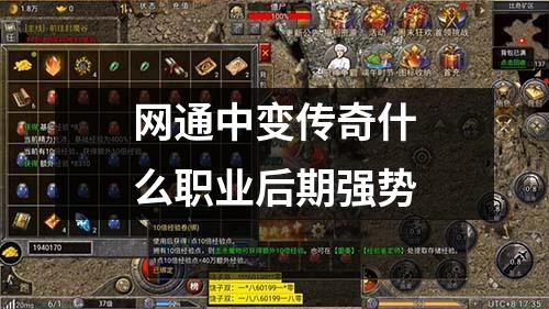 网通中变传奇什么职业后期强势
