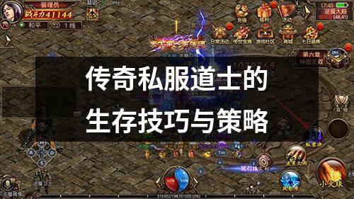 传奇私服道士的生存技巧与策略