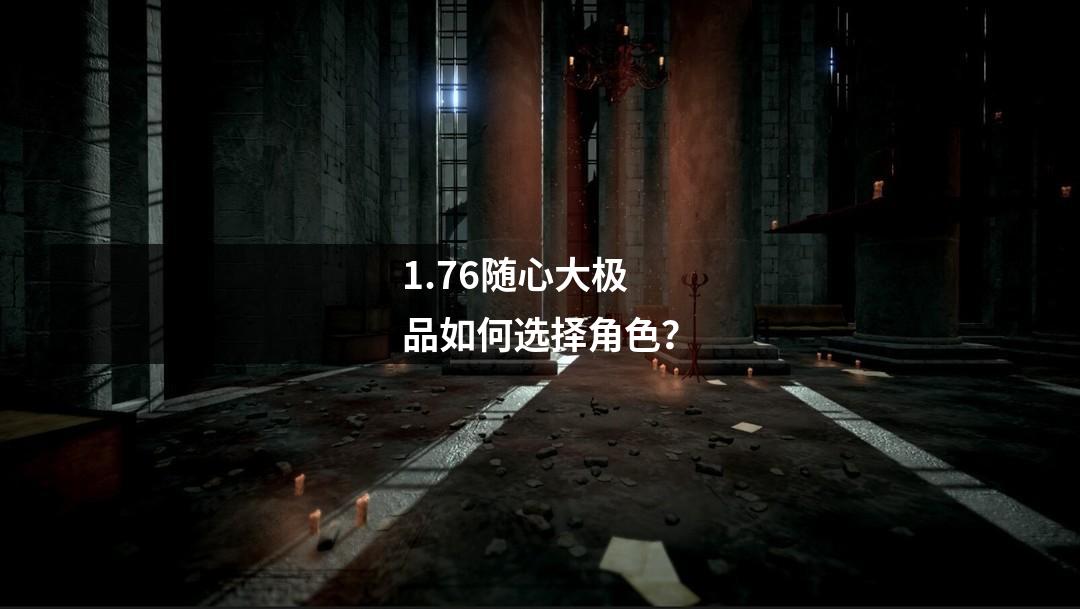 1.76随心大极品如何选择角色?
