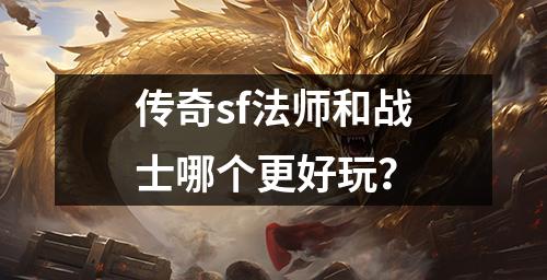 传奇sf法师和战士哪个更好玩?